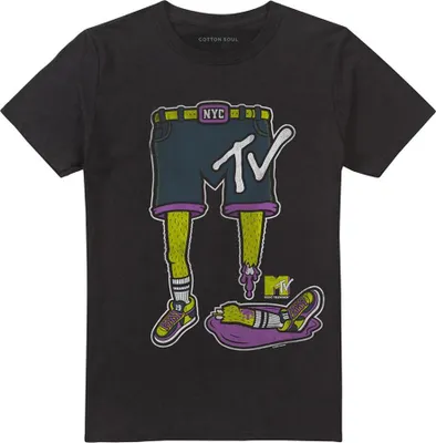 Produktbild von MTV - T-Shirt für Herren/Damen Uni, Logo TV28952 (4XL) (Schwarz)