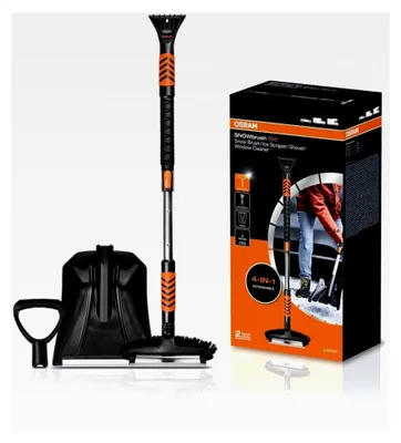 Produktbild von Schneebürste 4 in 1, Schneebürste, Schaufel, Eiskratzer, Fensterreiniger