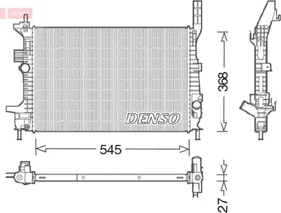 Immagine prodotto di Radiatore DENSO, raffreddamento motore DRM10028