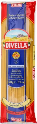 Produktbild von 10x Divella Capellini N. 11 Hartweizengrieß Pasta Italienische Nudeln 500g Packung + Italian Gourmet Polpa di Pomodoro 400g Dose