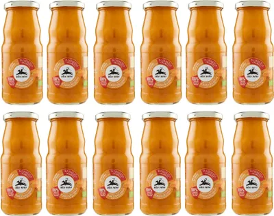 Produktbild von 12x Alce Nero Passata Vellutata di Pomodoro Giallo Biologico Gelbes Tomatenpüree -Tomaten aus Italien 350g Glasflasche