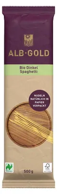 MAKARON (ORKISZOWY) SPAGHETTI BIO 500 g - ALB-GOLD