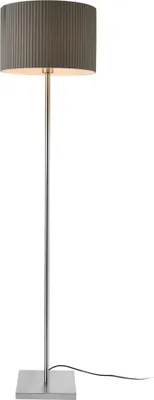 Obrázok produktu pre Stojacia lampa 'Coimbra' 151cm Stojacia lampa Stojanová lampa Kovová Sivá 1xE27 [lux.pro]