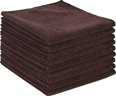 Immagine prodotto di Panni in microfibra marroni, 30x30 cm, set da 9 pezzi, assorbenti