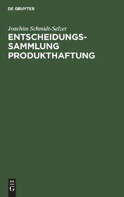 Produktbild von Entscheidungssammlung Produkthaftung