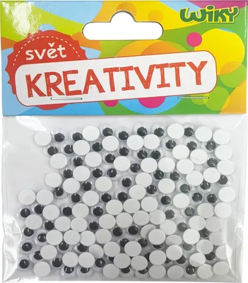 Obrázek produktu pro Pohyblivé oči 7 mm, 150 kusů