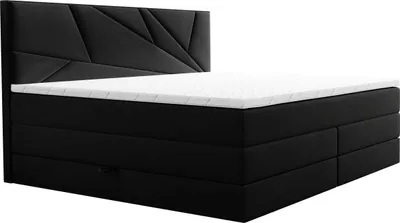 Zdjęcie produktu dla TRADA Verde Lux łóżko na sprężynach 160x200 z podstawą łóżka Bonell Pocket Topper Black
