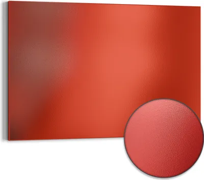 Produktbild von DEQORI Magnettafel Metall 90x60 cm 'Terrakotta' Whiteboard Pinnwand Magnetboard Büro
