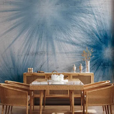 Produktbild von Vlies Fototapete - Blue Shadows 350x245 cm Abstrakt a-A-10165-a-a