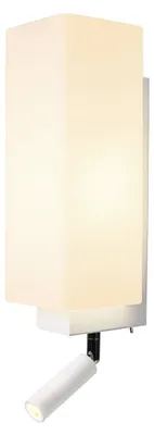 Productafbeelding van Slaapkamer wandlamp Quadrass wit