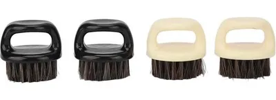 Productafbeelding van 4 stuks Knuckle Borstel, Snor Knuckle Borstel Zachte Haren Sweep Baard Borstel Kapper Haar Borstel voor Mannen Styling