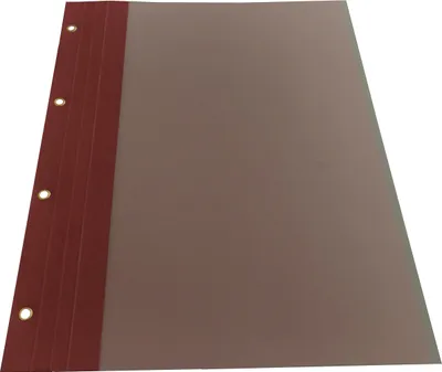 Produktbild von Bilanzmappe bordeaux 100er Pack 4 fach geöst Ösenfarbe gold mit Folie