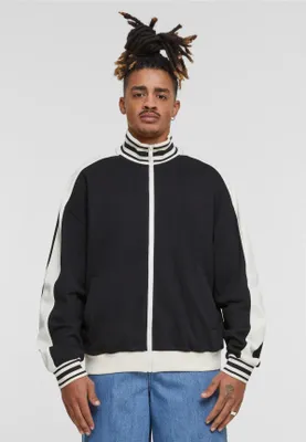 Produktbild von Urban Classics TB6618 | Retro Track Jacket Trainingsjacke Herren - Farbe: Black - Größe: 3XL