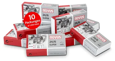 Zdjęcie produktu dla 10.000 zszywek novus SUPER 24/6