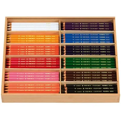 Produktbild von LYRA 3944144 - Farb-Riesen Dickkernstift - 144 Stifte im Holzkasten