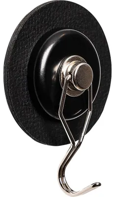 Produktbild von Silwy H000-14GA-1, Drinnen, Universalhaken, Schwarz, Magnet, 10 kg, Rund