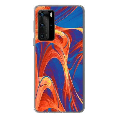Produktbild von MuchoWow® Handyhülle Schutzhülle Hülle für Huawei P40 Pro Kunst - Wellen - Farbe - Psychedelisch Silikon Softcase Handy Hülle - Schutz