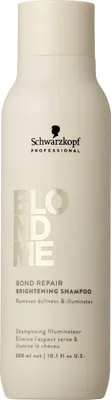 Immagine prodotto di Schwarzkopf BlondMe Bond Repair Brightening Shampoo 300ml - shampoo illuminante