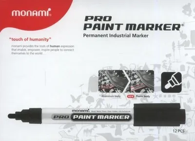 Zdjęcie produktu dla Marker Olejowy Monami Czarny A'12 3016