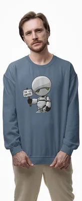 Produktbild von D&B Design Uni Pullover SWMO00105 Happy IndigoBlau-Größe XL