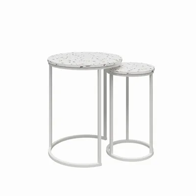 Produktbild von Etagentische aus MDF-Terrazzo