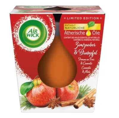 Produktbild von Airwick Duftkerze mit ätherischen Ölen – Apfel & Zimt 105 g