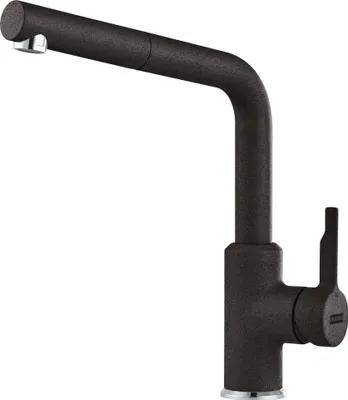 Produktbild von FRANKE Armatur URBAN mit Zugauslauf in ONYX / Küchenarmatur / Einhebelmischer