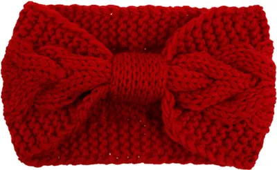 Produktbild von Oblique Unique Damen Stirnband Haar Band für den Herbst Winter Ohrenwärmer Zopfmuster in Einheitsgröße - rot