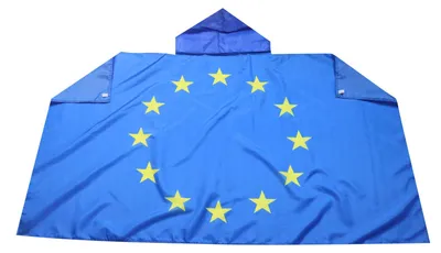Europa-Flaggenumhang 150x90 cm, leichtes Polyester