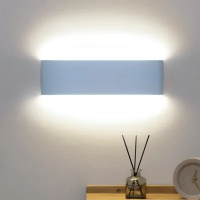 Produktbild von Rosikey Wandleuchte, Weiß, 40cmx9cmx3cm, LED 12W, Up-Down, weißes Licht, Aluminium, Modern
