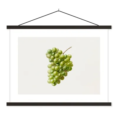 Produktbild von MuchoWow® Textilposter Weintrauben - Traube - Obst 40x30 cm mit schwarzem Rahmen - Dekorationen