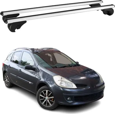 Produktbild von Dachträger Grundtäger für Renault Clio Grandtour mk3 2005-2012 75kg Alu Grau 2x