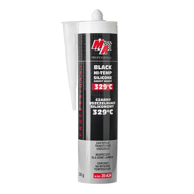 Zdjęcie produktu dla Masa Uszczelniająca (Silikon) 290G Czarna Do 329°C Tuba / Ma Professional