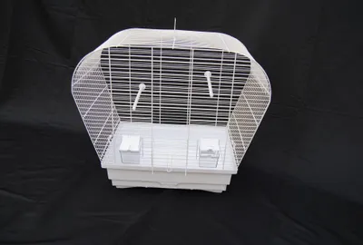 Produktbild von Vogelkäfig Vogelheim für Sittiche weiß 60 cm