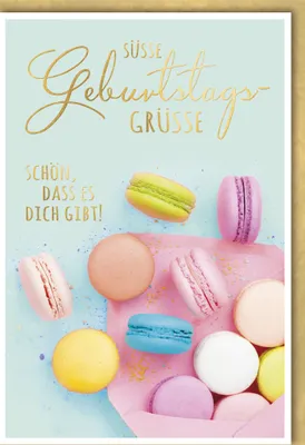 Produktbild von Geburtstag - Glückwunschkarte im Format 11,5 x 17 cm mit Umschlag