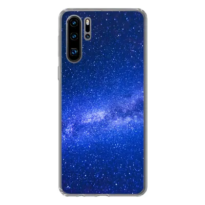 Produktbild von MuchoWow® Handyhülle Schutzhülle Hülle für Huawei P30 Pro Sternenhimmel - Universum - Blau - Jungen - Mädchen - Kinder Silikon Softcase Handy Hülle - Schutzdeckel