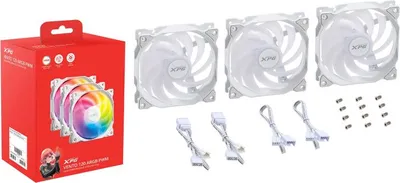 Produktbild von XPG VENTO 120 ARGB PWM Computergehäuse Ventilator 12 cm Weiß 3 Stück(e)
