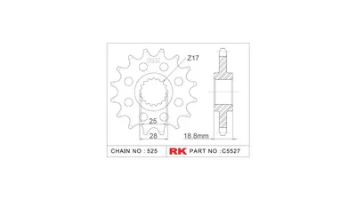 Obrázok produktu pre RK Ritzel 525 20Z Racing