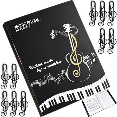 Immagine prodotto di Solidchoice - Portafoglio musicale A4 con 160 pagine, impermeabile e ad alta capacità