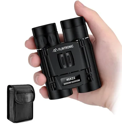 Immagine prodotto di Binocolo compatto - Ingrandimento 8x - 40 x 22 - Impermeabile - Pieghevole - Nero