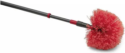 Produktbild von Nölle Staubbesen Kugelkopf mit Teleskopstiel rot/schwarz Kunststoff 19,0 cm breit