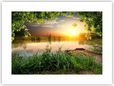 Produktbild von Poster - Poster ohne Rahmen - Brücke See - 40x30 cm - Wand Bild - Wanddeko - Wandbilder - Kunstposter - Wandposter - Bilder - Kunstdruck - Wanddekoration - Wandbild - P2XAA40x30-3914