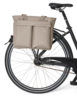 Zdjęcie produktu dla Torba rowerowa 2-w-1 - Podwójna torba rowerowa - Wodoodporna - Z materiałów recyklingowych - 15 litrów