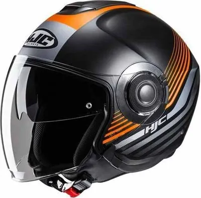 Produktbild von Hjc I40n Dova Jethelm Schwarz XL Schwarz XL