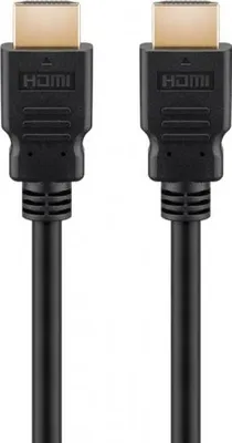 Zdjęcie produktu dla goobay Kabel HDMI Ultra High-Speed z Ethernetem,   8K 60 Hz czarny 0,5 m (1 softpack)