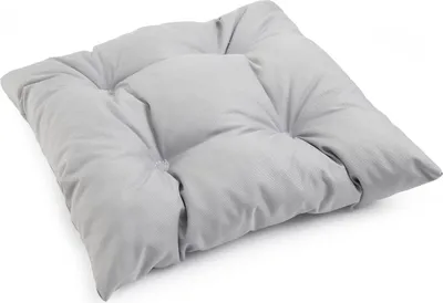 Produktbild von zestaw 1 poduszka na krzesło ok. 40x40x5 cm, gruba poliestrowa pikowana poduszka zewnętrzna poduszka na krzesło poduszka dekoracyjna poduszka na krzesło ogrodowe poduszka na krzesło poduszka na siedzisko jasnoszara