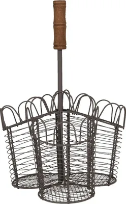 Immagine prodotto di Portabottiglie Clayre & Eef 23x14x34 cm Ferro marrone