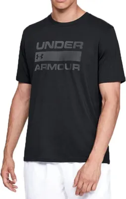 Produktbild von Unter Armour Herren Team Ausgabe Wortmarke SS Tee Schwarz r. XXL (1329582-001)