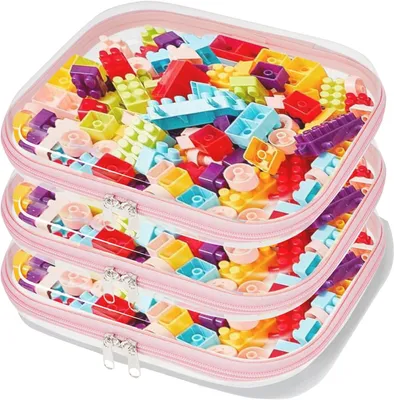 Produktbild von Kosmetiktasche transparent, doppelte Reißverschlüsse, wasserdicht, 1 Stück, für die Reise