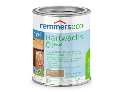 Produktbild von Remmers Hartwachs-Öl [eco] silbergrau (RC-970) 0,75 l, Leinölfirnis